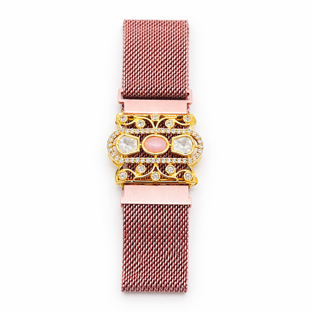 Rose Blush Magnetic Mesh Bracelet