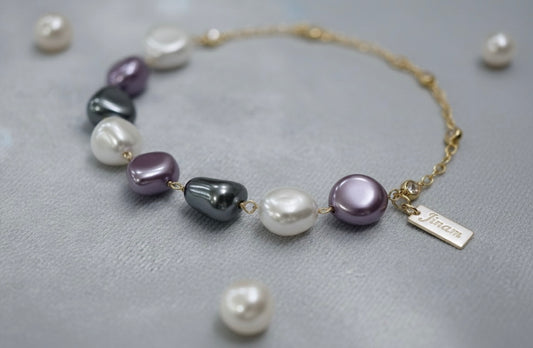 Chic Multicolour Pearl Chain Bracelet