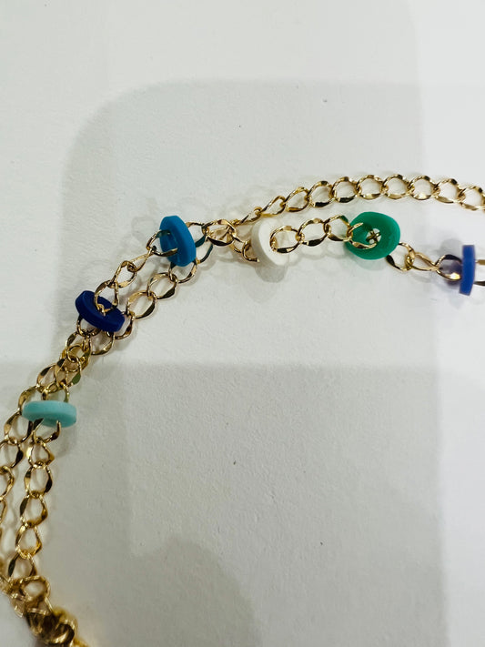 Colorful Charm Chain Bracelet