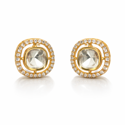 Royal Glow Gold Kundan Layered Necklace Set