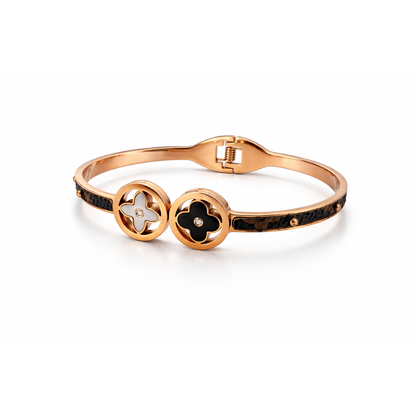 Dual Clover Rose Gold Bracelet