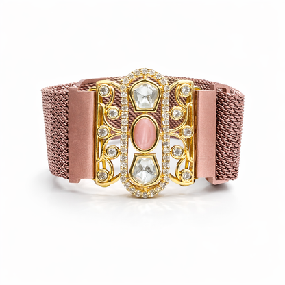 Rose Blush Magnetic Mesh Bracelet
