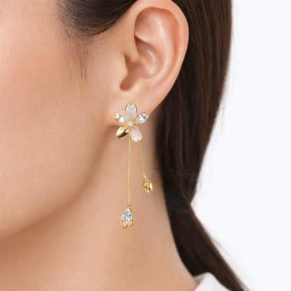 Designer Convertible Floral Stud & Drop Earrings