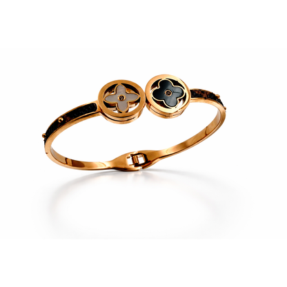 Dual Clover Rose Gold Bracelet
