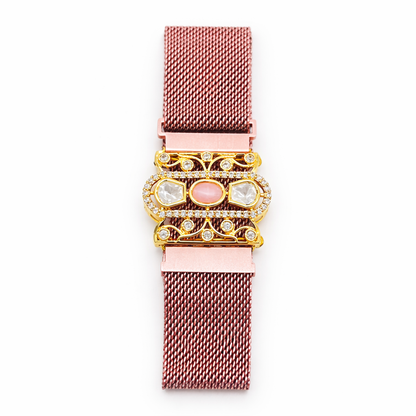 Rose Blush Magnetic Mesh Bracelet