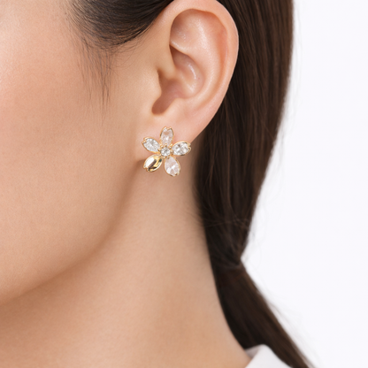 Designer Convertible Floral Stud & Drop Earrings