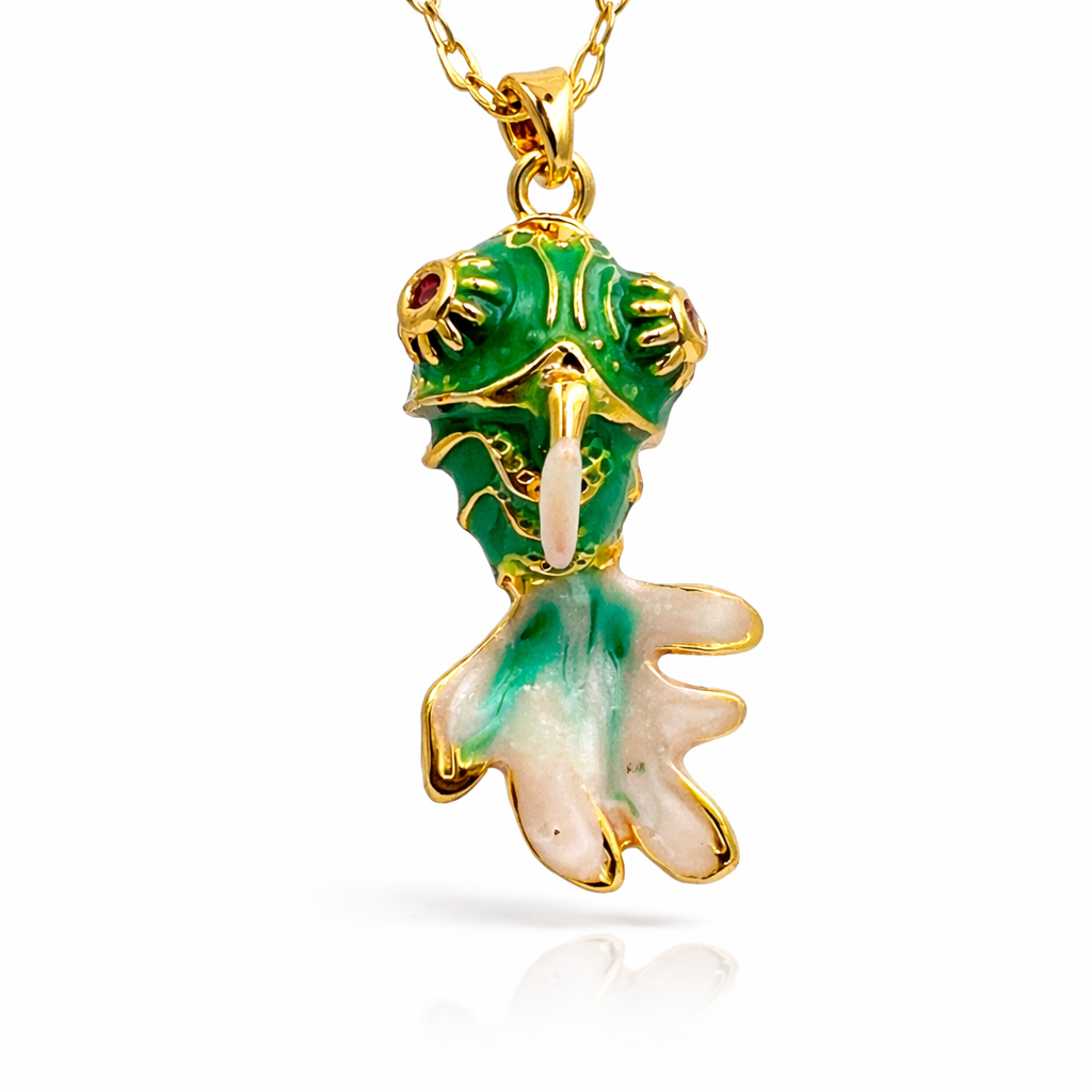 Enchanted Green Mermaid Charm Pendant