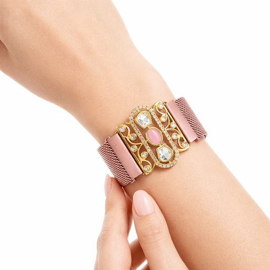 Rose Blush Magnetic Mesh Bracelet
