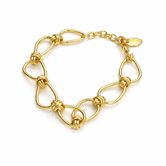 Elegant Gold Link Chain Bracelet for Women – Modern Statement Bracelet