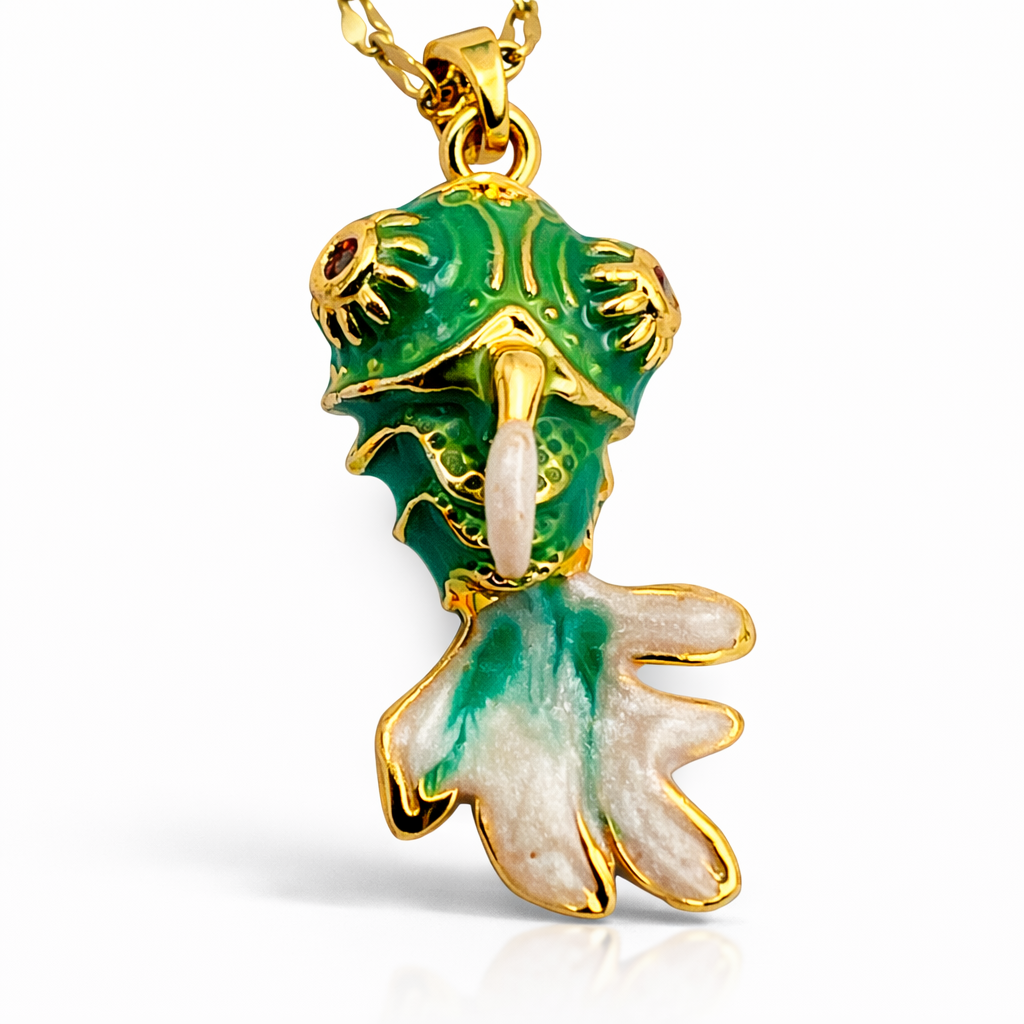 Enchanted Green Mermaid Charm Pendant