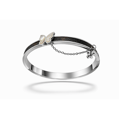 Butterfly Charm Bracelet in Silver Finish