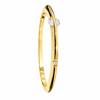 Elegant Crystal-Studded Bracelet & Ring Combo