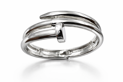 Minimalist Silver Cuff Bracelet for Women – Adjustable Design