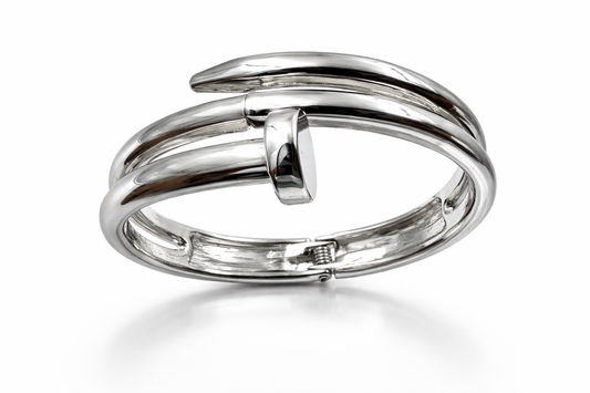 Minimalist Silver Cuff Bracelet for Women – Adjustable Design