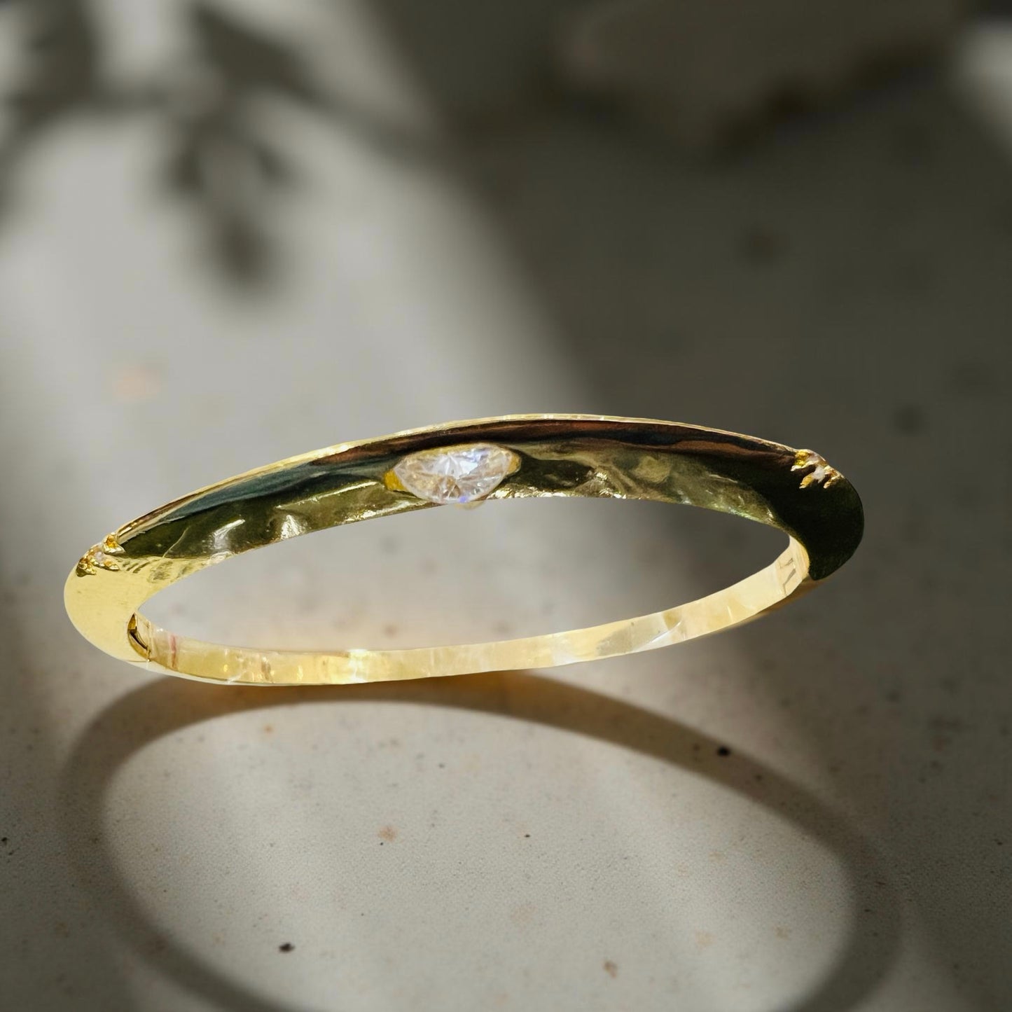 Elegant Crystal-Studded Bracelet & Ring Combo