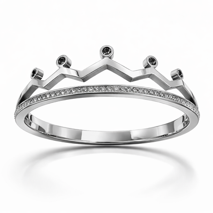 Royal Crown Zircon Silver Bracelet