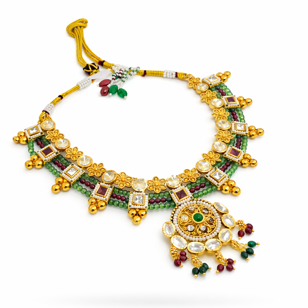Kundan Royale Imitation Necklace Set