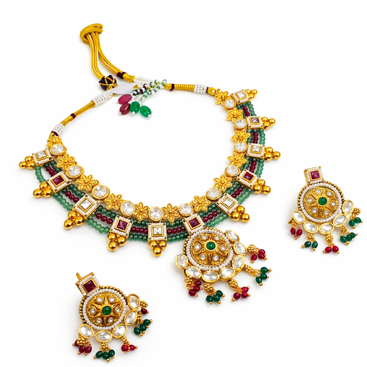 Kundan Royale Imitation Necklace Set