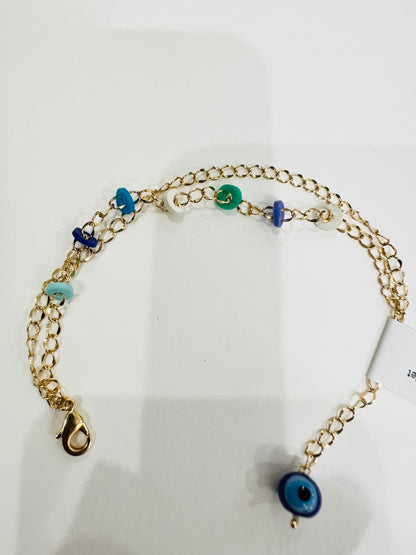 Colorful Charm Chain Bracelet