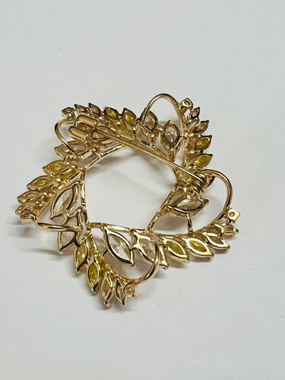Aurora Star Crystal Brooch